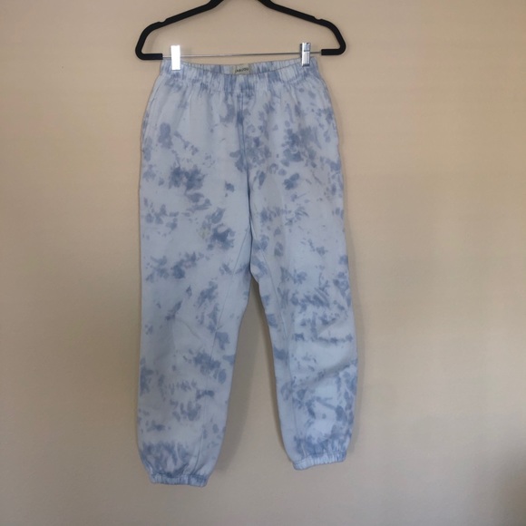 Blue Tie dye jogger sweatpants - Picture 1 of 7